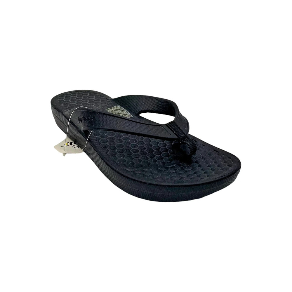 joybees Varsity Women's Flip-Flop Black - Wide